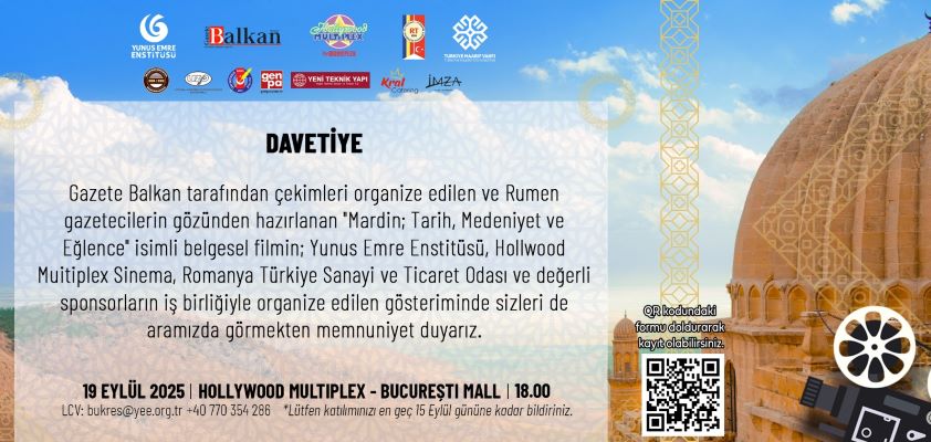 🇷🇴 ✨ Mardin, oraș străvechi care s-a ridicat în inima Anatoliei și a atâtor civilizații, se prezintă acum publicului din România!